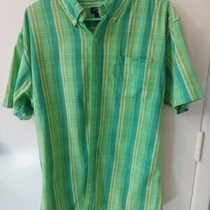 U.S. Polo ASSN Green Plaid Short Sleeve Shirt